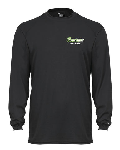Black Long Sleeve Moisture Wicking T-Shirt - PC CW26B