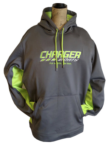 Charger Hooded Sweatshirt - Neon Green - CB 235CH